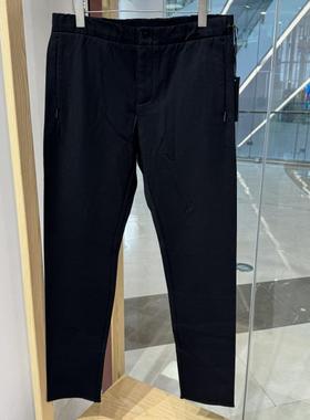 依文诺丁山特价男士商务修身秋冬加绒免烫黑色休闲裤吊牌价1380元