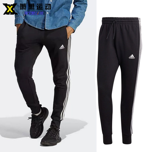 阿迪达斯春季运动针织长裤