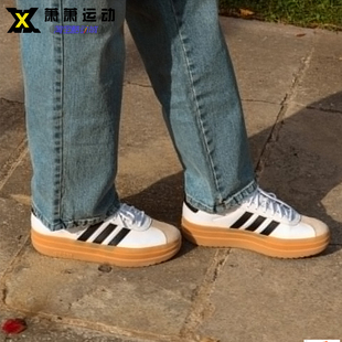 板鞋 Adidas阿迪达斯女子增高鞋 BOLD厚底休闲鞋 COURT IH3083