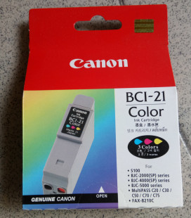 佳能原装21C彩色墨盒 佳能BJC-2100 /4650/21E BCI-21COLOR墨盒
