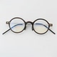 复古天然牛角眼镜框小圆框光学手工制作复古女可配近视镜JXYLT002