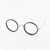 S925银牛角复古休闲圆框眼镜贵金属眼镜男女近视眼镜镜架男女1072
