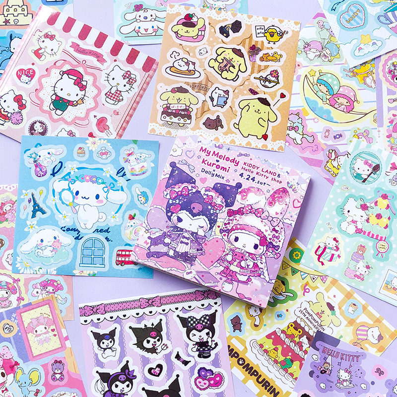 韩版高颜值细闪镭射贴纸三丽鸥库洛米学生手账贴画diy奖励贴纸,文具电教/文化用品/商务用品,贴纸/立体贴纸,淘宝优惠券,粉丝福利购,淘宝优惠卷
