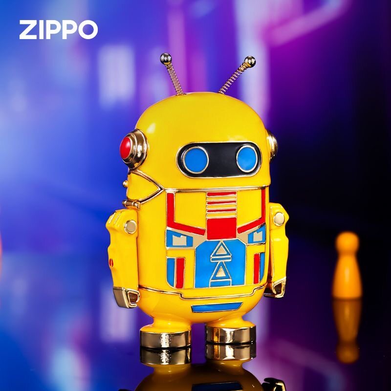 zippo打火机磁吸重甲填漆机器人
