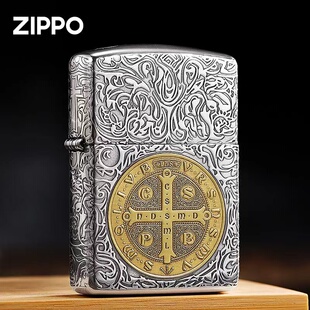 zippo打火机原装正品 蚊版盔甲机圣父康斯坦丁 男士煤油防风礼物