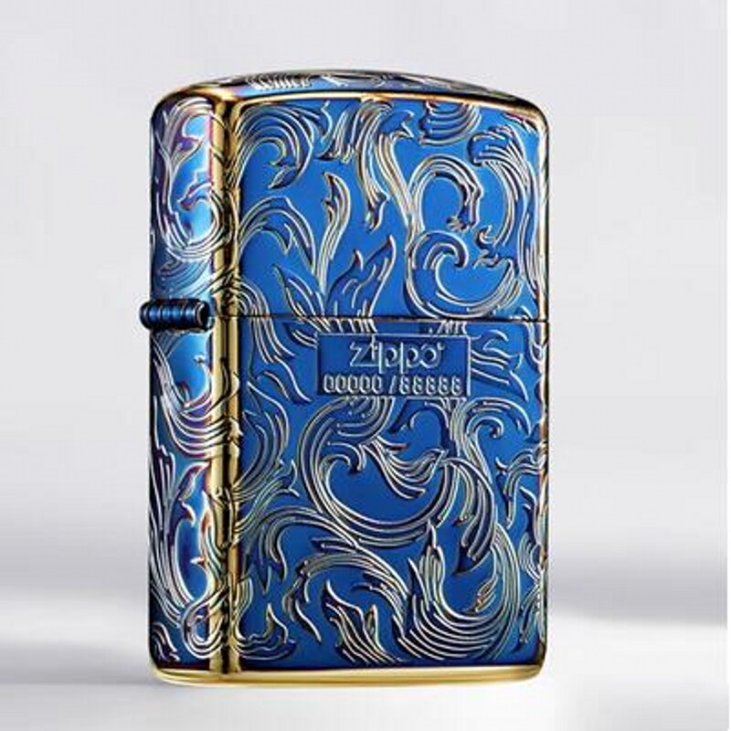 zippo打火机正品原装 熏金盔甲幸运唐草 男士限量版防风煤油礼品