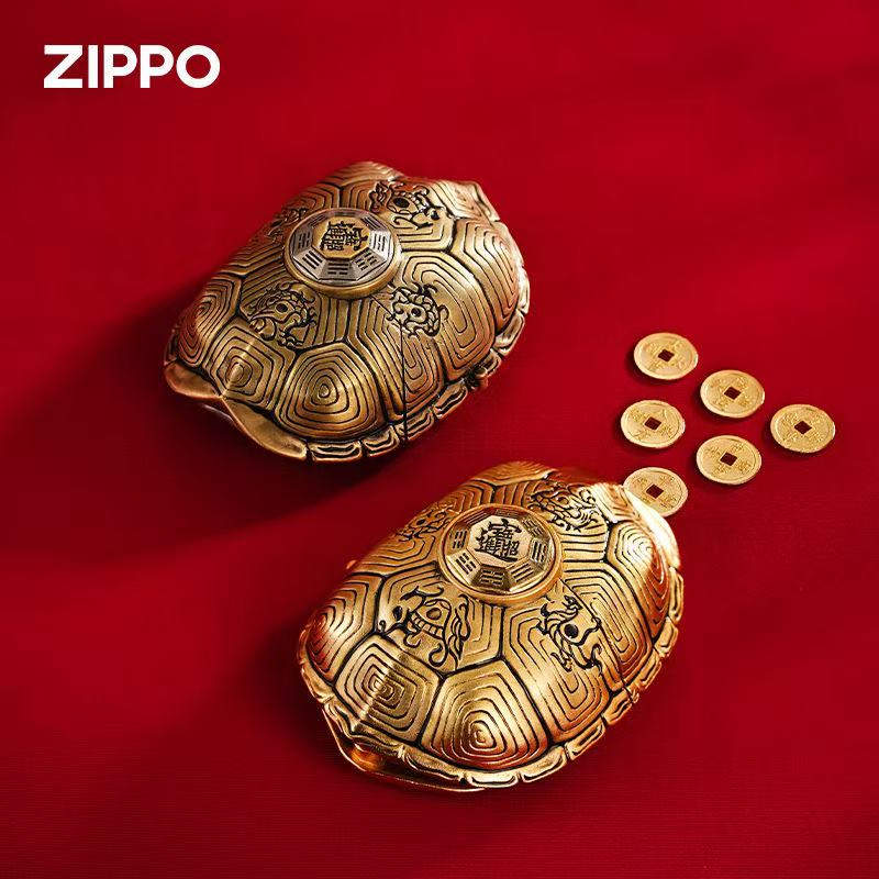 zippo打火机夜光套壳富甲天下