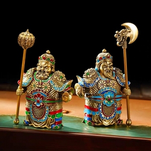 zippo打火机夜光门神·哼哈二将
