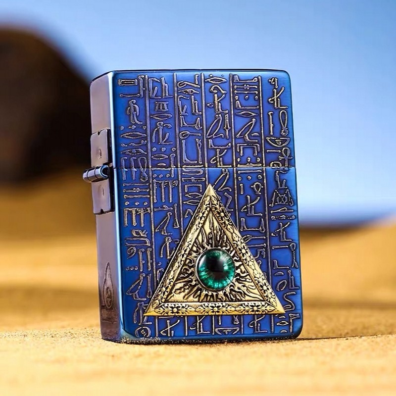 zippo打火机正品 1935复刻烤蓝上帝之眼 煤油机防风男士收藏礼物