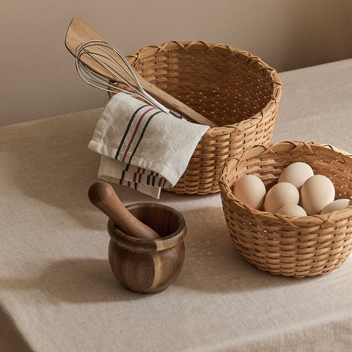 桌面编织收纳筐鸡蛋水果篮