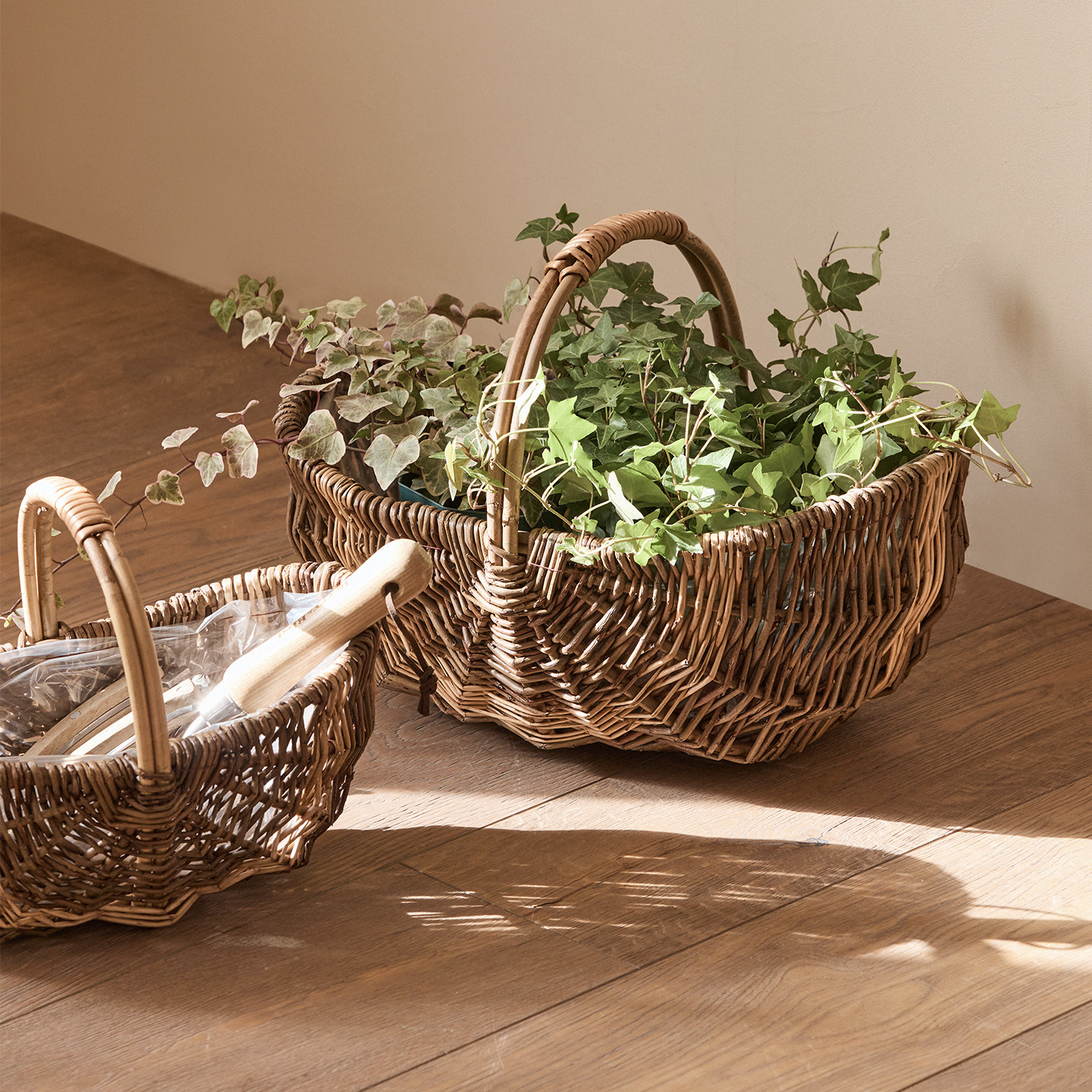 手工编织柳编草编藤编花盆花篮多肉花盆竹编插花壁挂装饰花器篮子