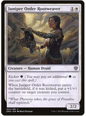 万智牌 MTG 杜松教派织根师 英文闪 DMU 众志成城