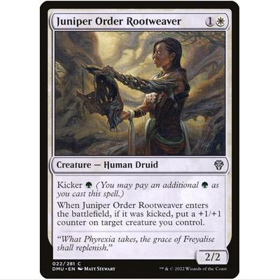 万智牌 MTG 杜松教派织根师 英文闪 DMU 众志成城