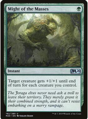 万智牌 MTG 核心系列2020 M20 众人之力 简中 绿色 银