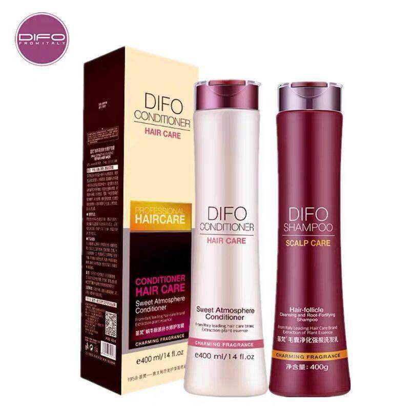 difo笛梵强韧净透洗发水蜗牛滤液补水修护发膜洗护套装正品
