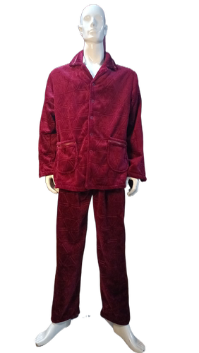 汝斯芬法兰绒睡衣男士加大码秋冬季长袖珊瑚绒家居服套优舒适宽松