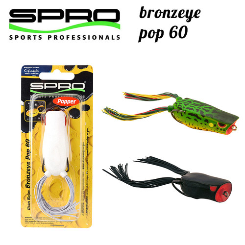 日本进口SPRO bronzeye  pop 60 波爬娃雷娃打黑竞技鲈鱼饵路亚饵