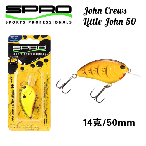 SPRO John Crews Little John type-r 50mm 路亚小胖子短舌板硬饵