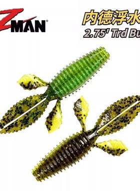 ZMAN美国原装进口TRD BUGZ 内德浮水虾钓组路亚软饵德州jig拖尾虾