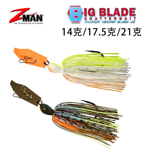 进口ZMAN BIG blade CHATTERBAIT挡水板JIG胡须佬胶裙路亚饵鲈鱼