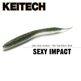 日本KEITECH Sexy Impact 2.8/3.8寸 K牌 长条针尾进口路亚软饵