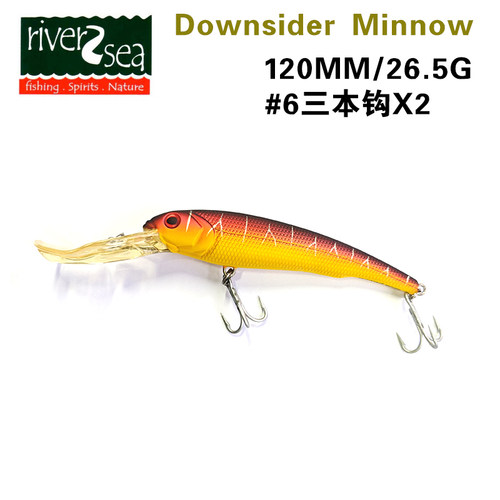 RIVER2SEA美国原装进口 Downsider Minnow远投潜深米诺路亚饵硬饵