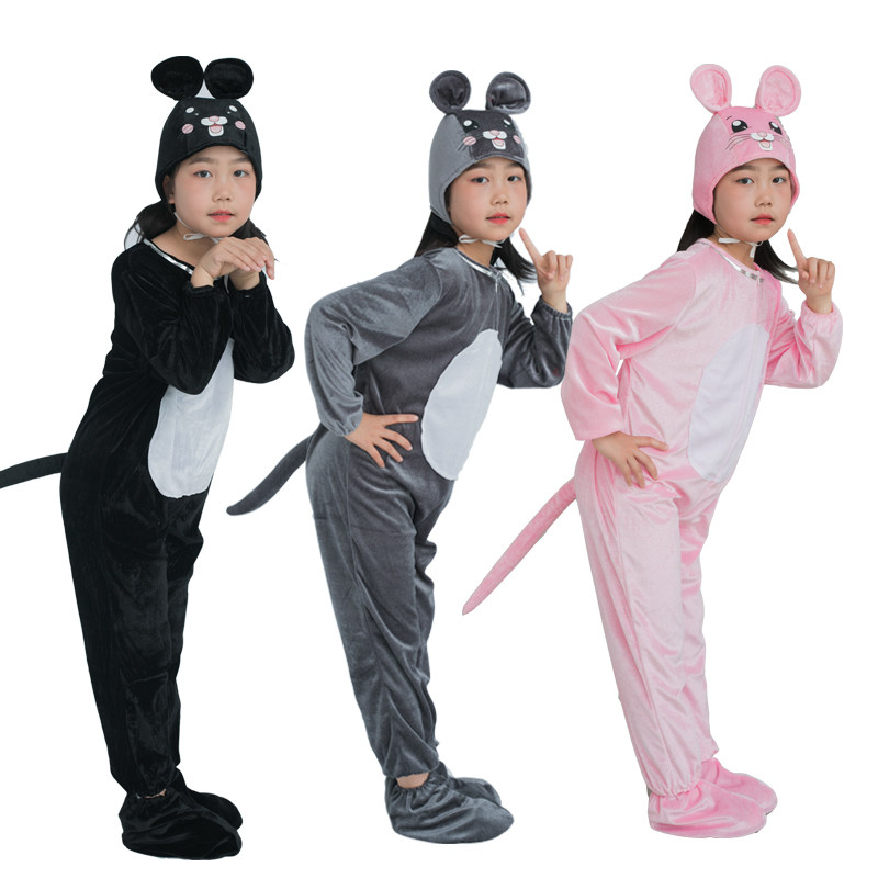 六一小老鼠吃辣椒动物儿童演出服