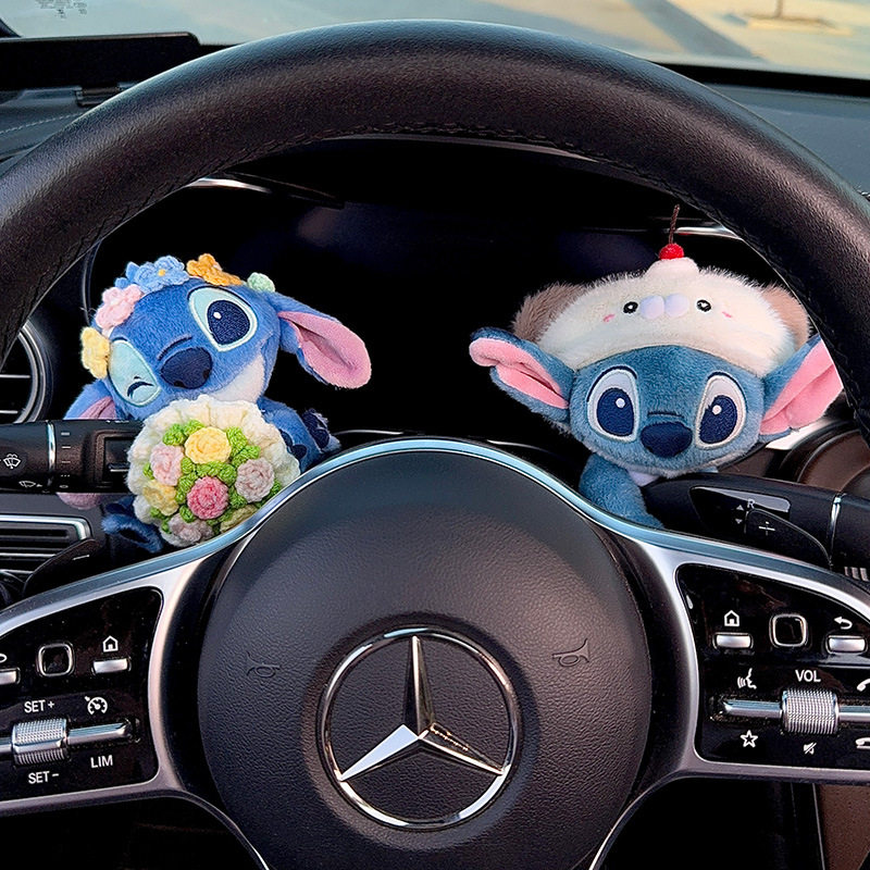 2025新款车载怀挡装饰史迪仔档把摆件雨刮器装饰公仔转向灯玩偶