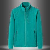 摇粒绒外套女士休闲绒衣立领加厚开衫 运动户外卫衣保暖加厚保暖