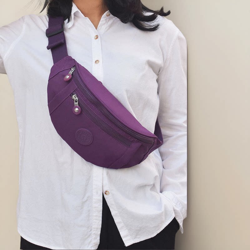 腰包女2026新款胸包户外多层手机小包包简约百搭斜挎包女士小背包