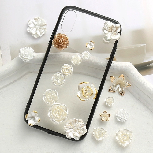 Жемчужный чехол для телефона ручной работы, аксессуар для волос, аксессуары, розы, в цветочек, «сделай сам»