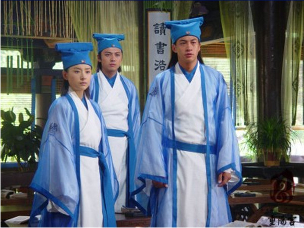 古装汉服梁祝舞台演出服男士古装摄影服装书生装才子服古代学生装