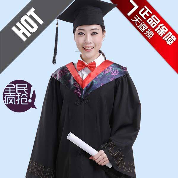 精品学士服文理工科学位服学士帽垂布大学生拍照毕业礼服装学士服