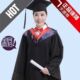 精品学士服文理工科学位服学士帽垂布大学生拍照毕业礼服装 学士服
