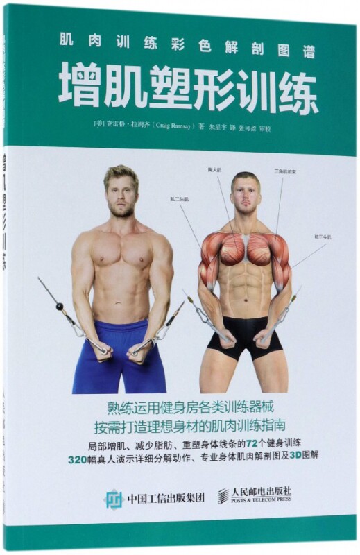 增肌塑形训练(肌肉训练彩色解剖图谱)