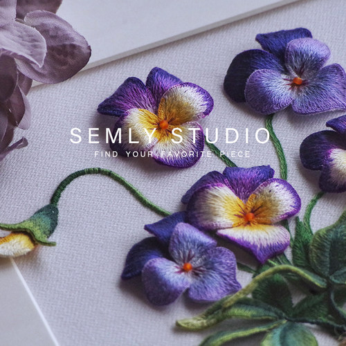 材料包立体刺绣diy手工摆件