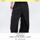 交叠抽绳荷叶腰头宽松无感舒适通勤飘逸休闲西裤 7440 AW25