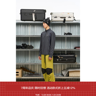 灰色印花拉链小立领训练服POLO 7440