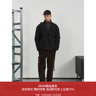 葫芦绗缝夹棉立领拼接棉衣夹克 7440