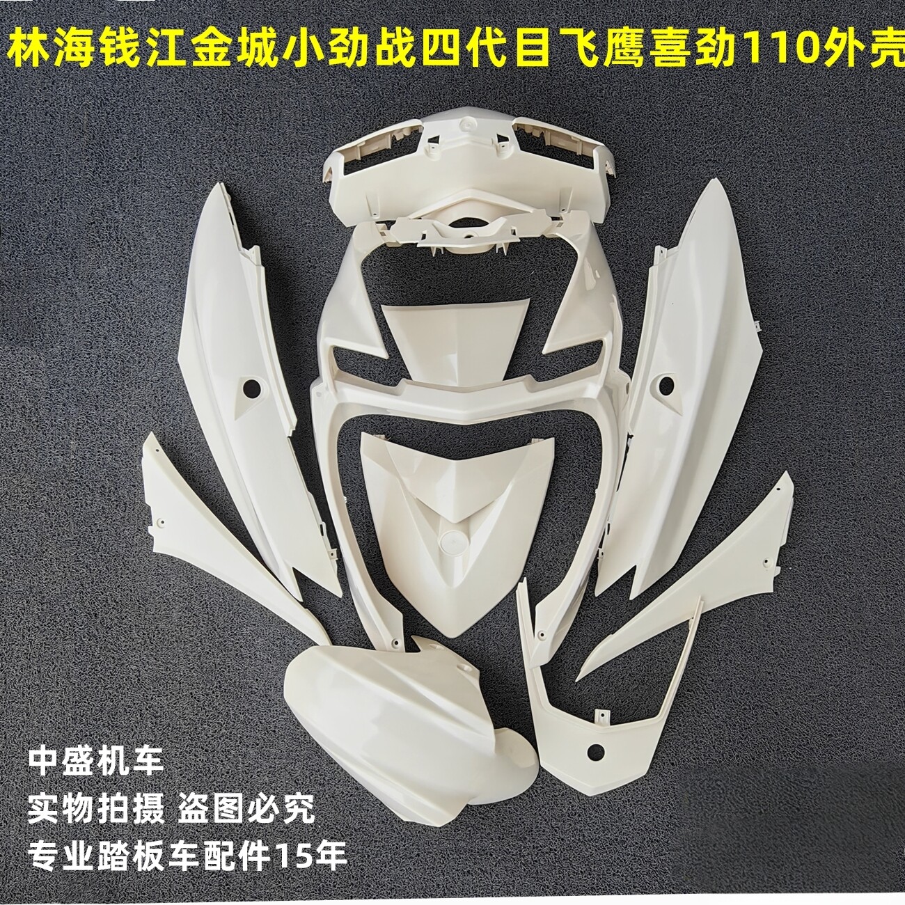 适用三阳R2金城林海小四代目劲战飞鹰110喜劲摩托车外壳ABS烤漆件