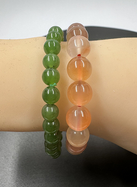 2026新款 天然高品质冰透女士时尚冰红南红玛瑙手串手链单圈