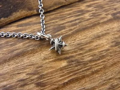 日本代购M's collection 潮牌个性设计男女925银五星毛衣链项链