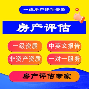 移民房产中英文评估报告房地产评估一级资质海外国外资产证明包邮