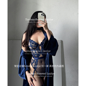 吊带袜刺绣蕾丝透视薄款 法式 吊带连体衣 深情相拥 RenmeiLuziye