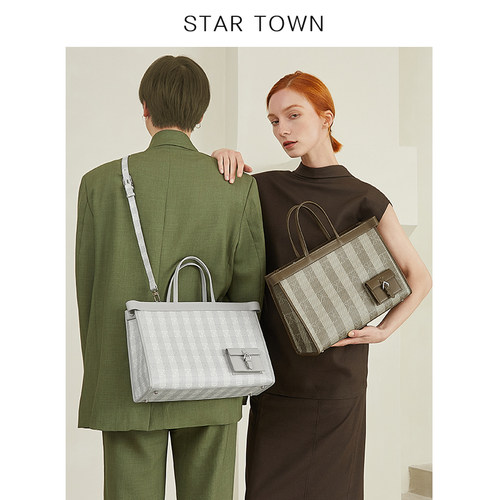 STARTOWN大容量复古老花女包