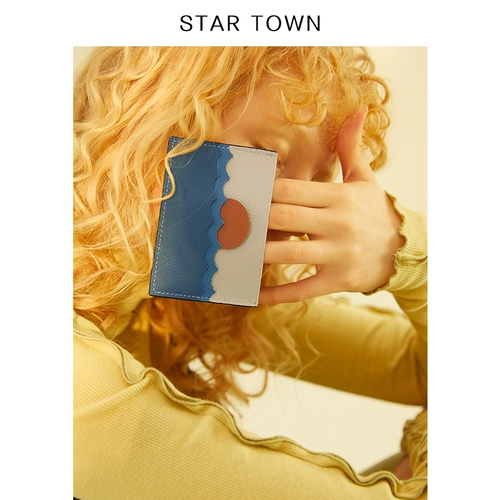 Оригинальный дизайнерский картхолдер, милая сумка через плечо, короткий бумажник, из натуральной кожи