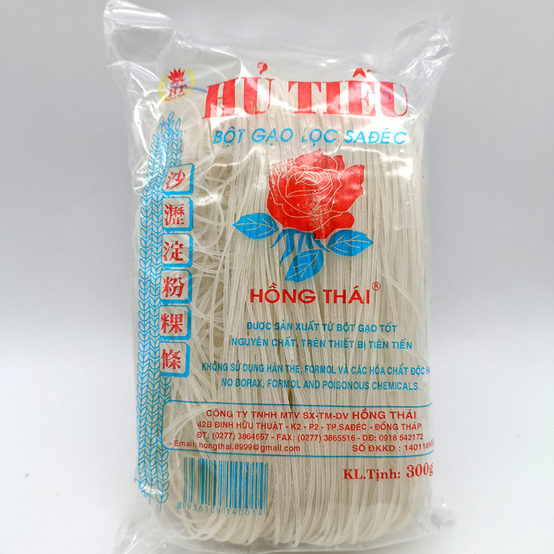 越南hu tieu hong thai越母娘金边粿条粉干檬粉米粉300g商用袋装