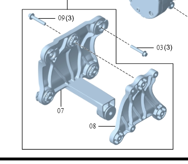 适配红旗EH7发动机支点发动机支架发动机动力支架