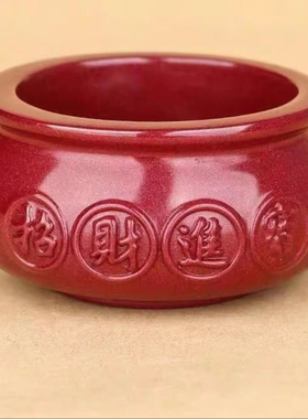 朱砂聚宝盆摆件客厅旺宅新款