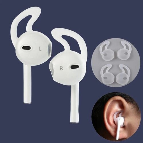 适用于AirPods 1 2 无线蓝牙耳机TWS硅胶套防摔兔耳朵耳帽耳塞